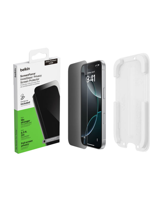 InvisiGlass Privacy Treated Screen Protector for iPhone 17 Pro